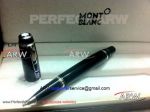 Perfect Replica MontBlanc Boheme Stainless Steel Clip Black Rollerball Pen Purple Jewelry
